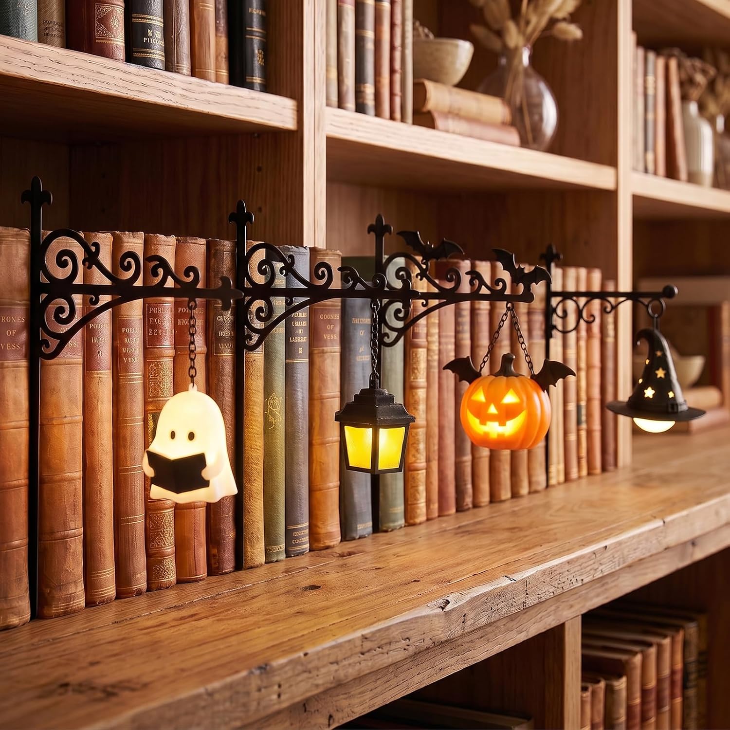 Lighting Decor Items - Bibliothekslaterne - Dekorative Bücherregal-Beleuchtung, Leseecke, LED-Nachtlicht,