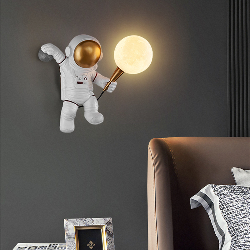 Foyer Lighting Wall Decor - Nordische LED-Wandleuchte mit Astronauten- und Mondmotiv