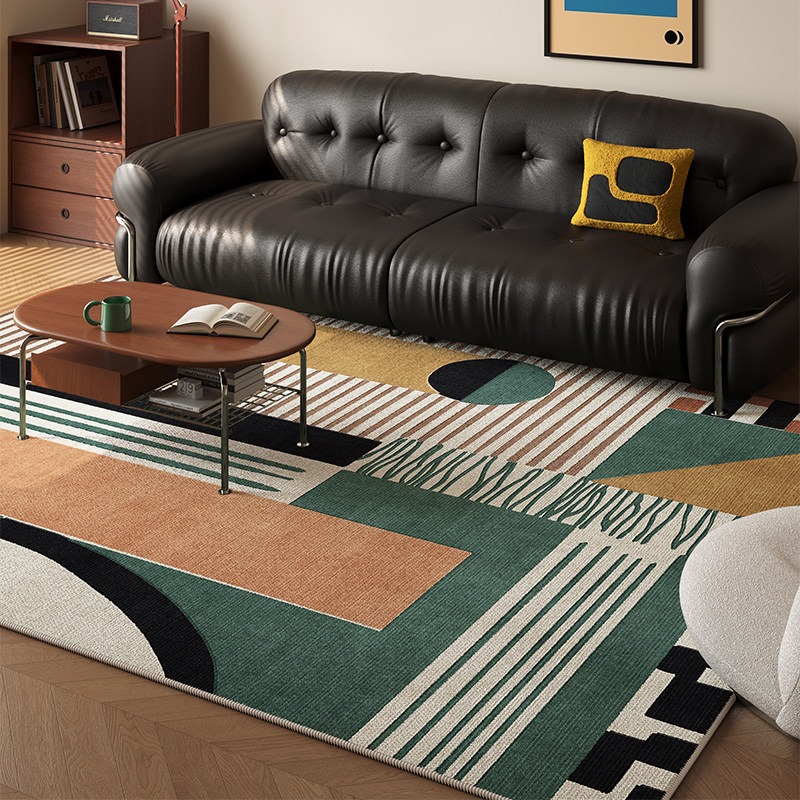 Decor Lighting Online - Großflächiger Wohnzimmerteppich Stilvolles Geometrisches Muster Schlafzimmer