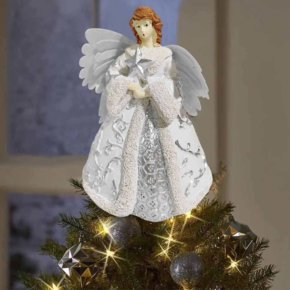 Pendant Lighting Christmas Decor - Weihnachtsbaumspitze Engel-Anhänger LED-Lichtdekoration für festliche Atmosphäre,