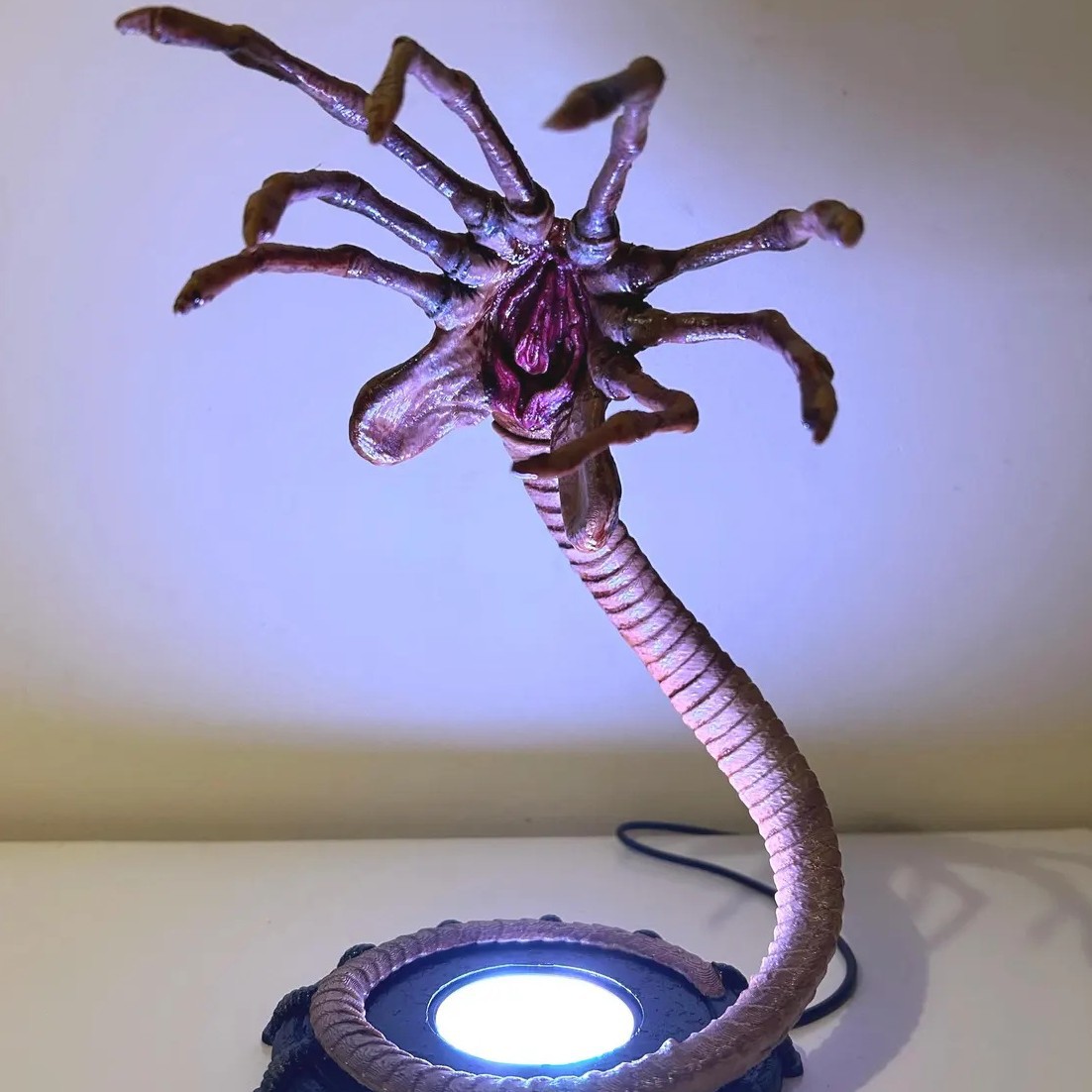 Lighting Decor Items - Alien Facehugger Lampe Nachtlicht, Blinkende Halloween-Kürbis-Dekoration