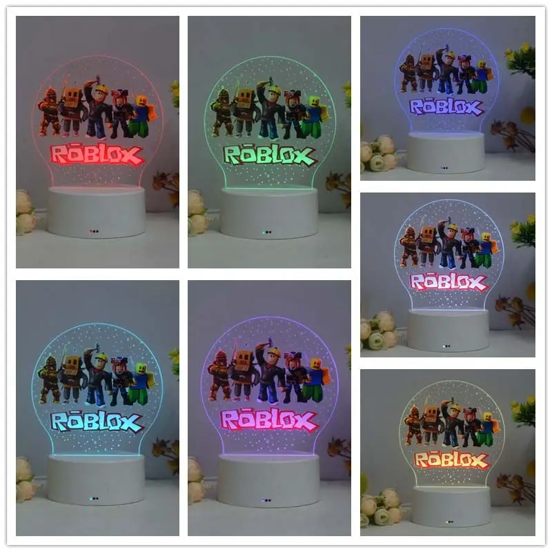 Lighting Decor Items - Roblox-Figur Spiel-Zubehör 3D-Nachtlicht USB-Nachttischlampe Anime-Heimdekoration Praktisches