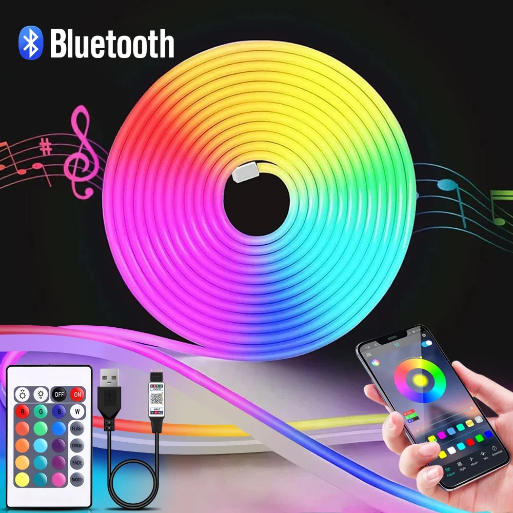 Lighting Decor Items - 1-5 m RGB LED Neon Streifen