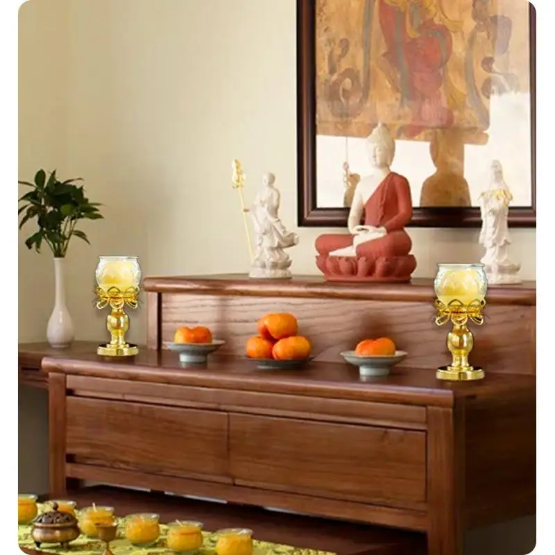 2 Stück Lotus-Gold-Diwalilampe – Lighting Decoration For Diwali Bewertung und Preis
