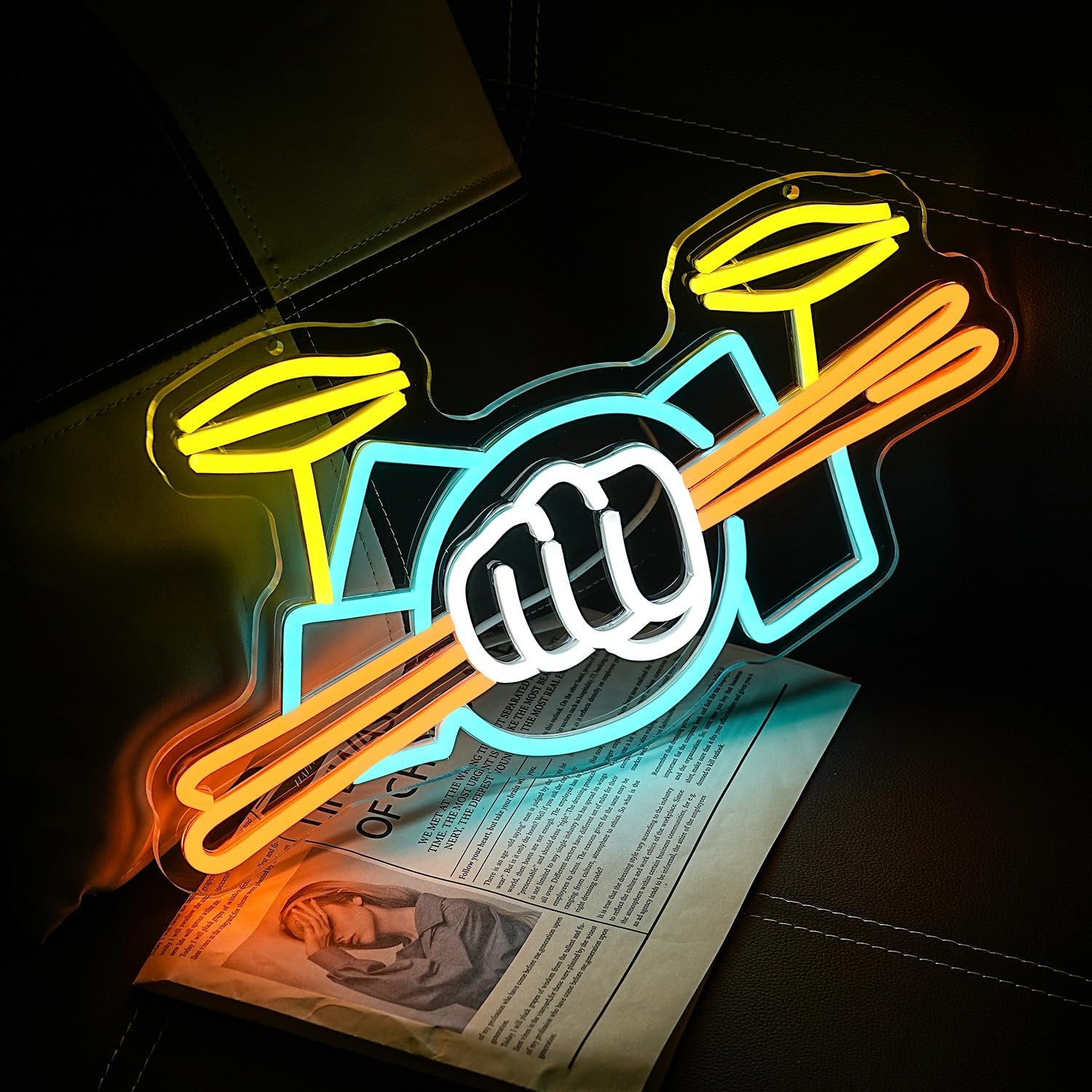 Schlagzeug-Neonschild USB-Betr – Lighting Decor Items Bewertung und Preis
