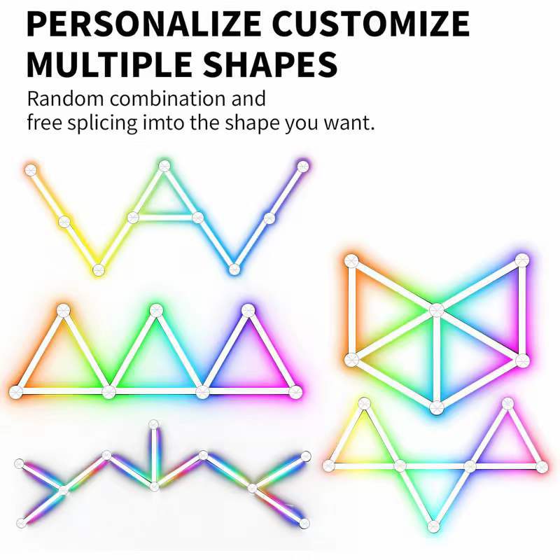 Neues Freies Spleißen DIY RGB  – Foyer Lighting Wall Decor Bewertung und Preis