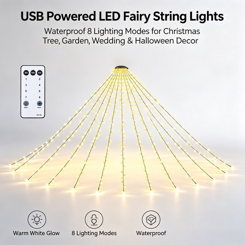 USB LED Lichterkette, Wasserdi – Wedding Lighting And Decor Bewertung und Preis