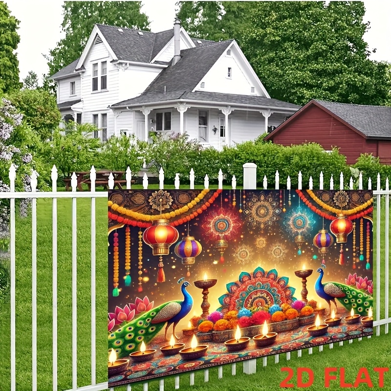 Diwali Pfauen-Laternen-Wandtep – Lighting Decoration For Diwali Bewertung und Preis