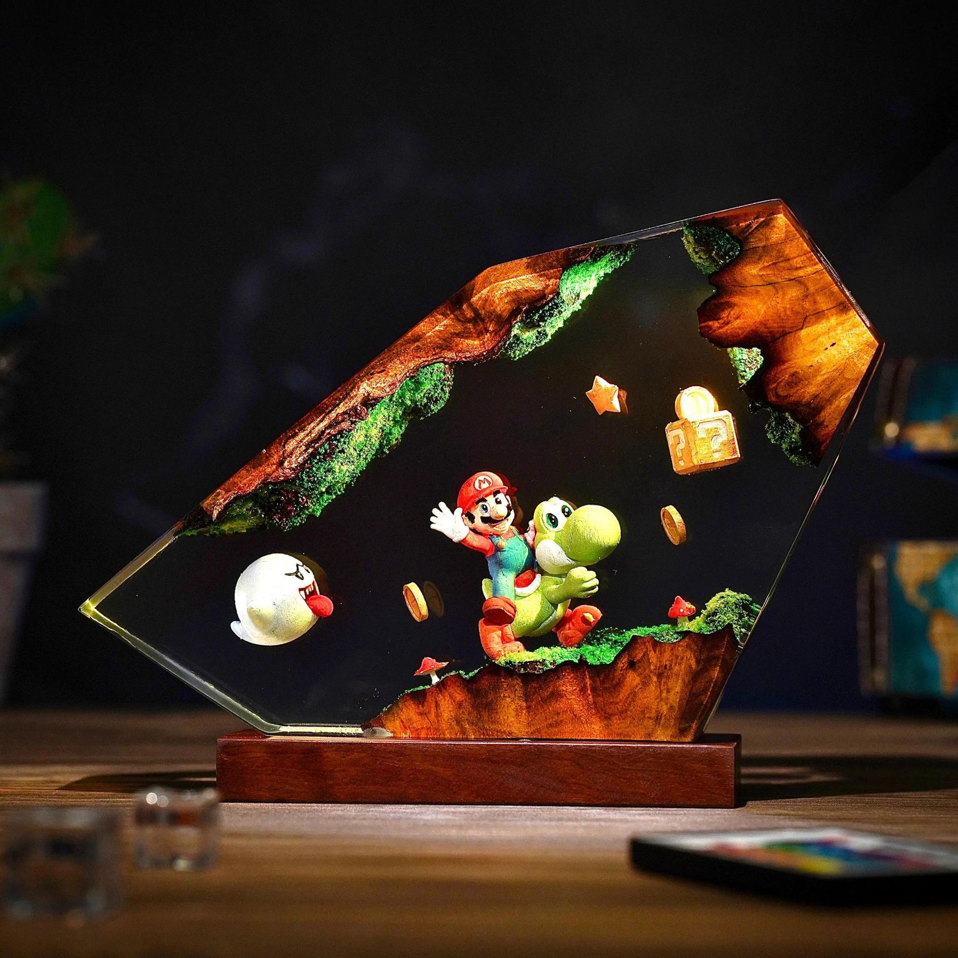 Tischlampe aus Kunstharz mit C – Lighting Decor Items Bewertung und Preis