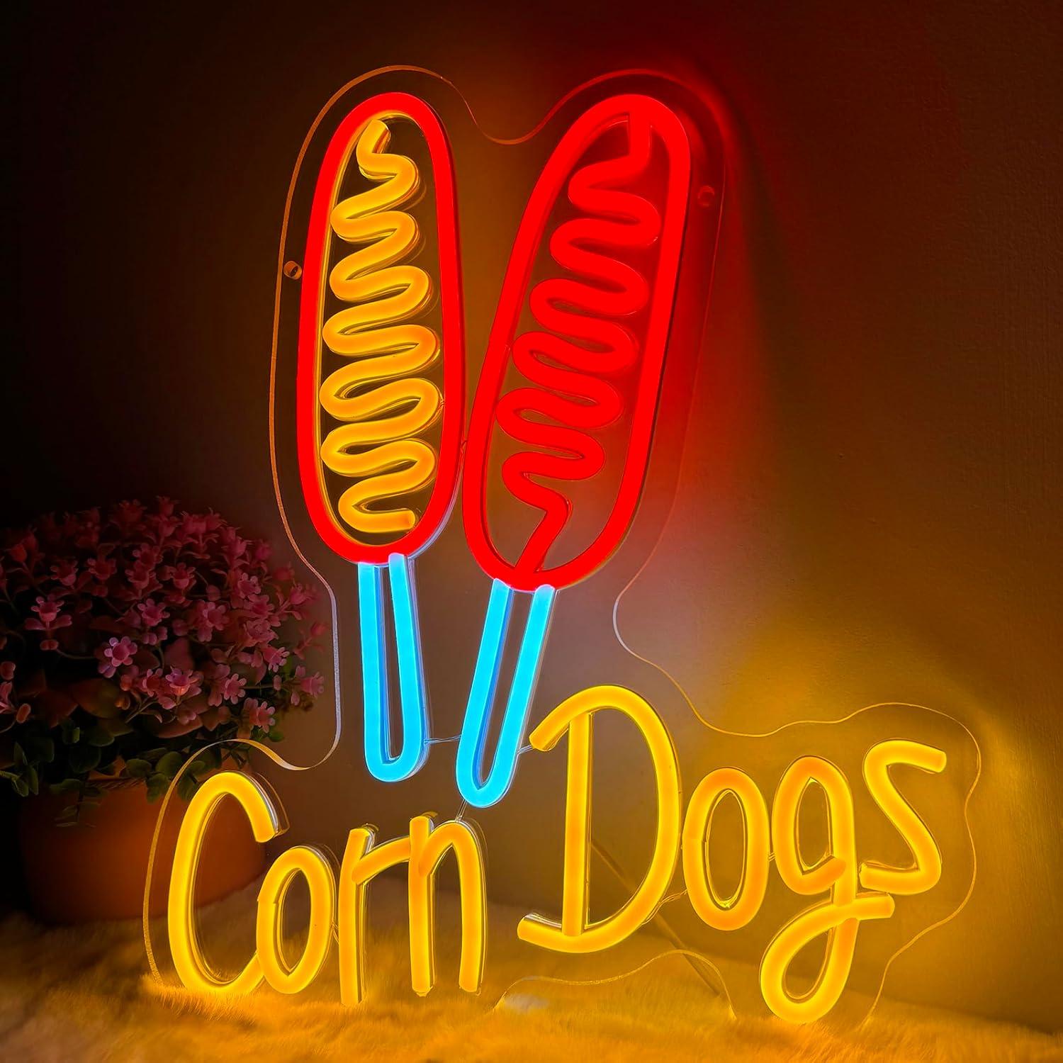 Corn Dog Neon-Schild Snack USB – Wedding Lighting And Decor Bewertung und Preis