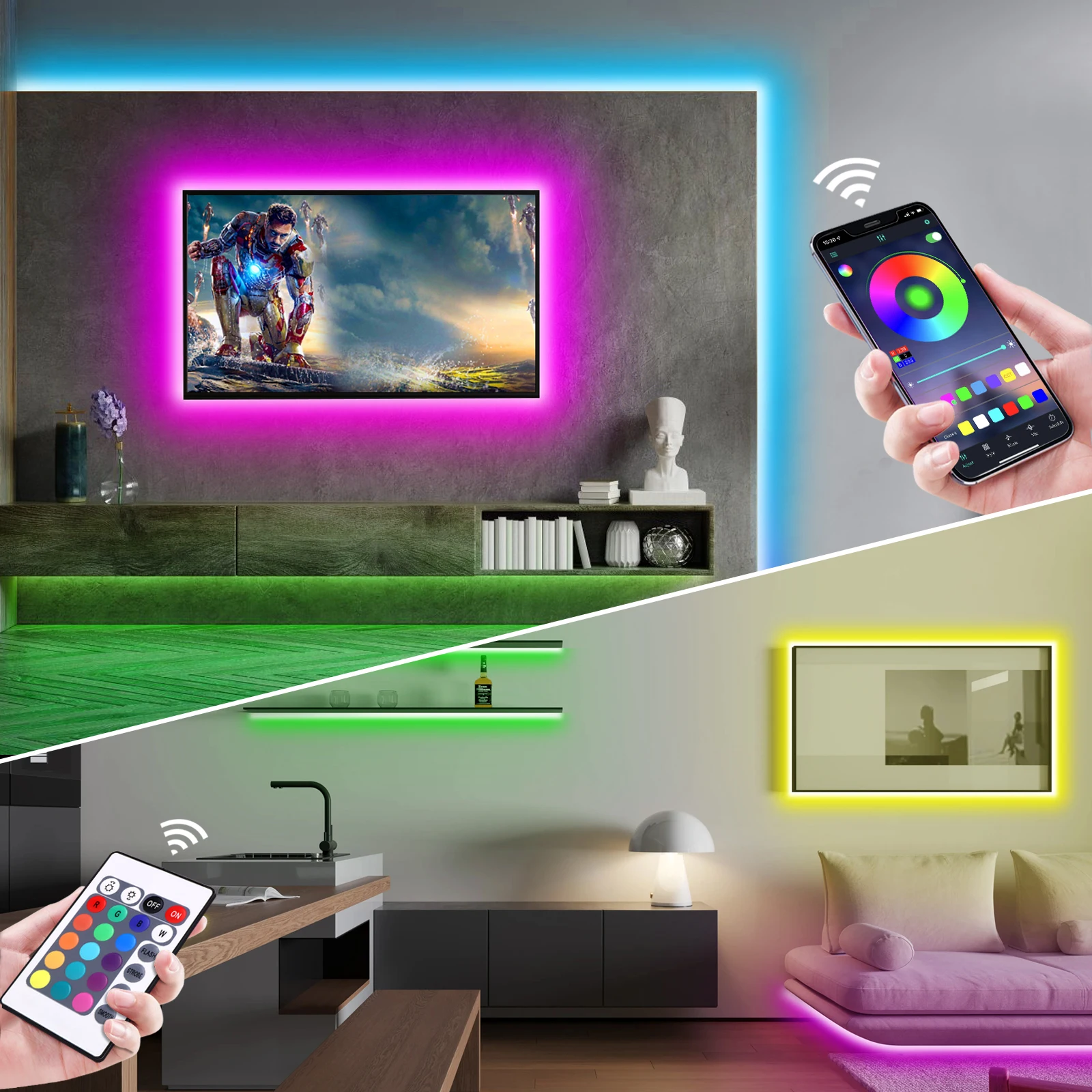 1-5 m RGB LED Neon Streifen Li – Lighting Decor Items Bewertung und Preis